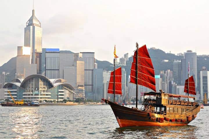Hong Kong Urlaub Schiff